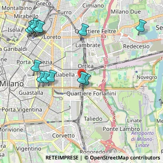 Mappa Milano Forlanini, 20133 Milano MI, Italia (2.58786)