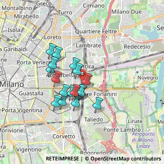 Mappa Via Roberto Ardigò, 20133 Milano MI, Italia (1.37647)