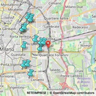 Mappa Milano Forlanini, 20133 Milano MI, Italia (2.24786)