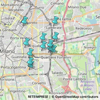 Mappa Via Roberto Ardigò, 20133 Milano MI, Italia (1.44583)