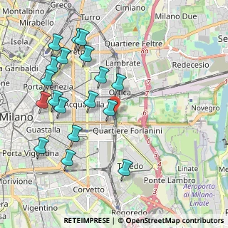 Mappa Milano Forlanini, 20133 Milano MI, Italia (2.235)
