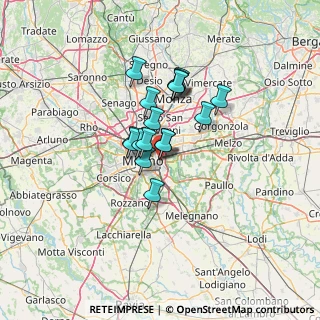 Mappa Milano Forlanini, 20133 Milano MI, Italia (8.74529)