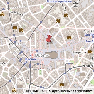 Mappa Via Ugo Foscolo, 4, 20121 Milano, Milano (Lombardia)