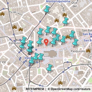 Mappa Via S. Raffaele, 20121 Milano MI, Italia (0.2215)