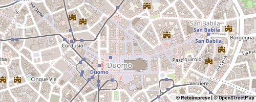 Mappa Milano