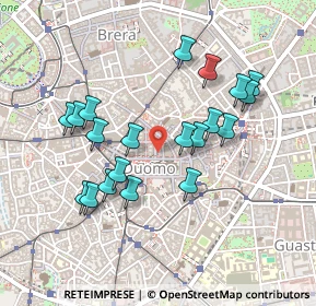 Mappa Via Ugo Foscolo, 20121 Milano MI, Italia (0.438)