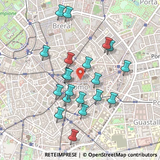 Mappa Via Ugo Foscolo, 20121 Milano MI, Italia (0.465)