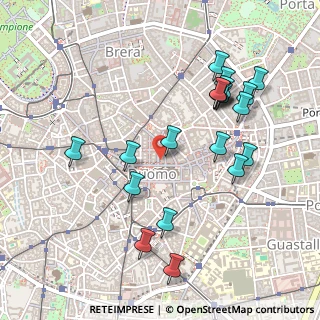 Mappa Via Ugo Foscolo, 20121 Milano MI, Italia (0.52)