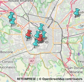 Mappa Via Ugo Foscolo, 20121 Milano MI, Italia (3.61692)