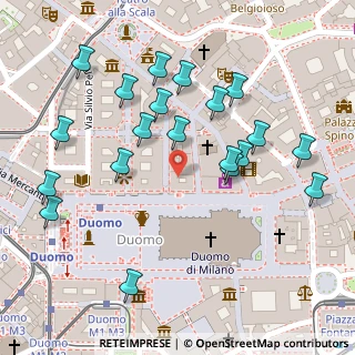 Mappa Via S. Raffaele, 20121 Milano MI, Italia (0.134)