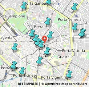 Mappa Via Ugo Foscolo, 20121 Milano MI, Italia (1.168)