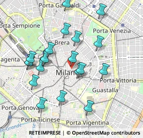 Mappa Via Ugo Foscolo, 20121 Milano MI, Italia (0.942)