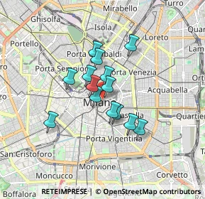 Mappa Via Ugo Foscolo, 20121 Milano MI, Italia (1.16214)
