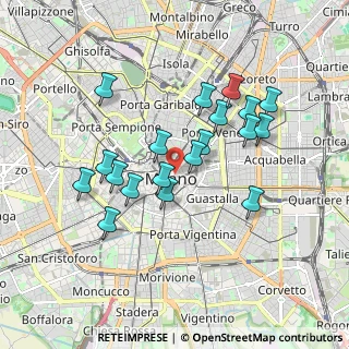 Mappa Via Ugo Foscolo, 20121 Milano MI, Italia (1.63474)