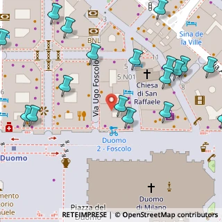 Mappa Via Ugo Foscolo, 20121 Milano MI, Italia (0.0925)