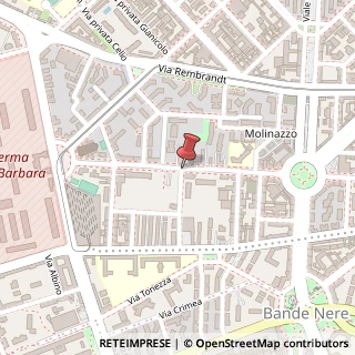 Mappa Via Ernesto Besenzanica,  9, 20147 Milano, Milano (Lombardia)