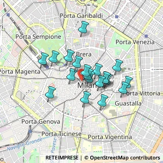 Mappa Via Santa Margherita, 20123 Milano MI, Italia (0.659)