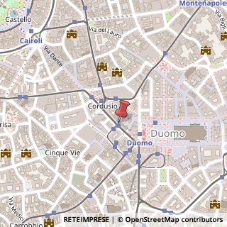 Mappa Via Orefici, 18, 20123 Milano, Milano (Lombardia)