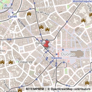 Mappa Via Orefici, 11, 20123 Milano, Milano (Lombardia)