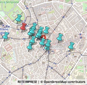 Mappa Via Santa Margherita, 20100 Milano MI, Italia (0.365)