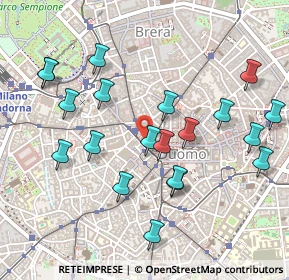 Mappa Via Santa Margherita, 20100 Milano MI, Italia (0.5205)