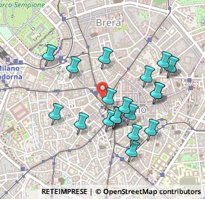 Mappa Via Santa Margherita, 20100 Milano MI, Italia (0.444)