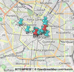 Mappa Via Santa Margherita, 20100 Milano MI, Italia (0.74615)