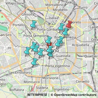 Mappa Stazione Metropolitana Cordusio, 20123 Milano MI, Italia (1.40214)