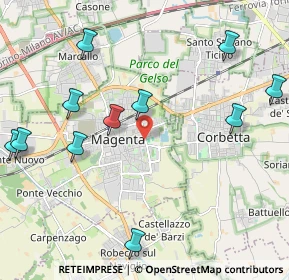 Mappa Via dello Stadio, 20013 Magenta MI, Italia (2.50636)