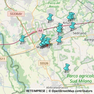 Mappa Via dello Stadio, 20013 Magenta MI, Italia (3.20857)