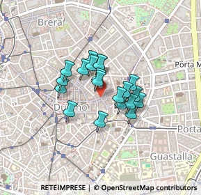 Mappa Piazza del Liberty, 20121 Milano MI, Italia (0.2775)