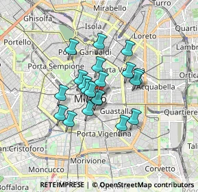 Mappa Piazza del Liberty, 20121 Milano MI, Italia (1.202)