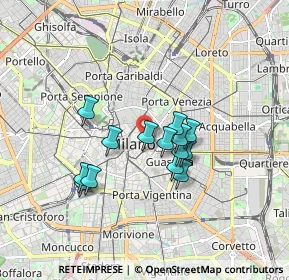 Mappa Piazza del Liberty, 20121 Milano MI, Italia (1.33571)