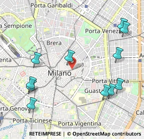 Mappa Piazza del Liberty, 20121 Milano MI, Italia (1.24818)