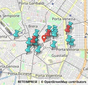 Mappa Piazza del Liberty, 20121 Milano MI, Italia (0.6525)