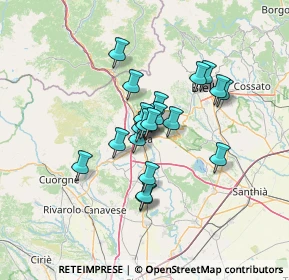 Mappa Via dei Mulini, 10015 Ivrea TO, Italia (9.6465)