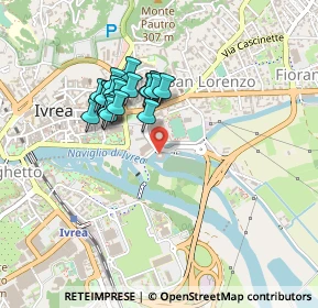 Mappa Via dei Mulini, 10015 Ivrea TO, Italia (0.3565)