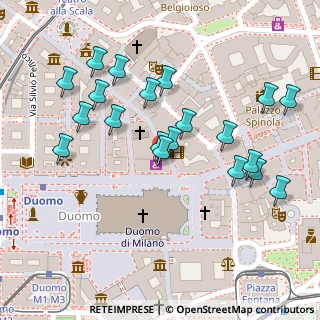 Mappa Via Santa Radegonda, 20121 Milano MI, Italia (0.125)