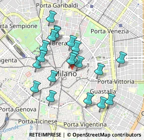 Mappa Via Santa Radegonda, 20121 Milano MI, Italia (0.851)