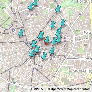Mappa Via Santa Radegonda, 20121 Milano MI, Italia (0.4025)