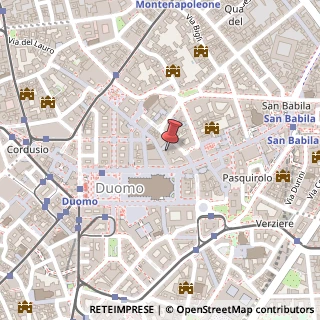 Mappa Via Santa Radegonda, 8, 20121 Milano, Milano (Lombardia)
