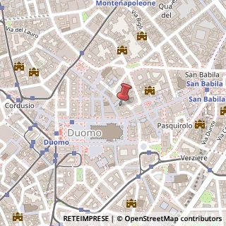 Mappa Via Santa Radegonda, 10, 20121 Milano, Milano (Lombardia)