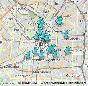 Mappa Via Santa Radegonda, 20121 Milano MI, Italia (1.27824)