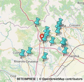 Mappa Via E. Guarnotta, 10015 Ivrea TO, Italia (12.10786)