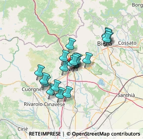 Mappa Via E. Guarnotta, 10015 Ivrea TO, Italia (10.188)