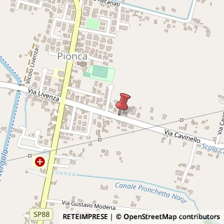 Mappa Via Cavinello, 23, 35010 Vigonza, Padova (Veneto)
