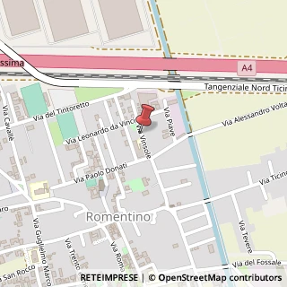 Mappa Via Vinsole, 2, 28068 Romentino NO, Italia, 28068 Romentino, Novara (Piemonte)