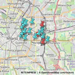 Mappa Via Ostiglia, 20133 Milano MI, Italia (1.321)