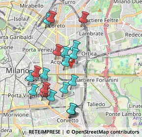 Mappa Via Ostiglia, 20133 Milano MI, Italia (1.888)