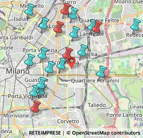 Mappa Via Ostiglia, 20133 Milano MI, Italia (2.1235)
